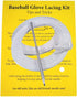TOFL Softball and Baseball Glove Lace Kit | 2 Leather Laces with Lacing Needle for Mitt Glove Repair | Catchers Glove
