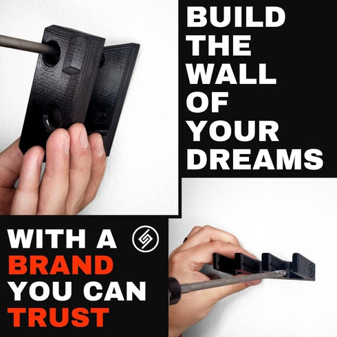 Spartan Mounts Wall Display for Mag - Firearm Accessories, Magazine and Ammo Storage, Organization, Black
