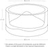 Niteangel Hamster Feeding & Water Bowls, Mount Fuji Series Glass Drinking Bowls for Dwarf Syrian Hamsters, Mice, Rats