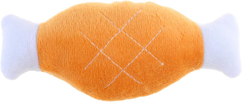 LOXGO Puppy Chewing Toy Pet Dogs Biteable Plush Toy Dog Squeak Toy Squeeze Bone Toy Soft Dog Toothbrush Biting Toy Pet
