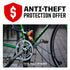 Kryptonite Keeper 785 Heavy Duty Bike Chain Lock, 2.8 Feet Long Anti-Theft Lock with Keys for Bike, Motorcycle,