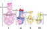 JinGuoZiLP 4 10* 10* 1cm, Bird Parrot Diaper Flight Suit Nappy Clothes for Green Cheek Conure Parakeet Cockatiel
