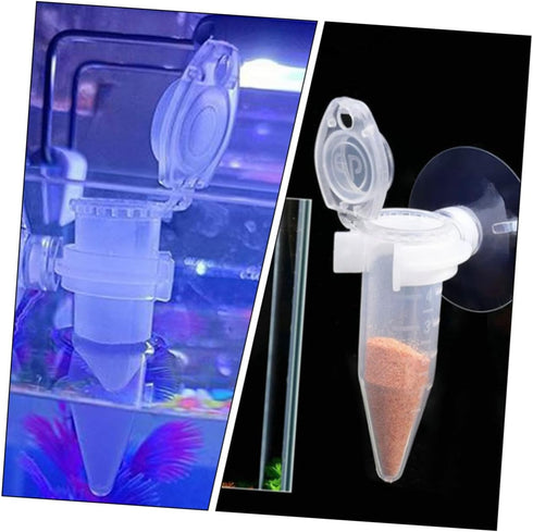 Yardwe 6pcs Brine Shrimp Feeder - Reusable Automatic Fish Tank Accessory with Cups