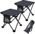 HASIKA Collapsible Stool Foot Rest 2 Pack Folding Stool Portable Outdoor Ottoman
