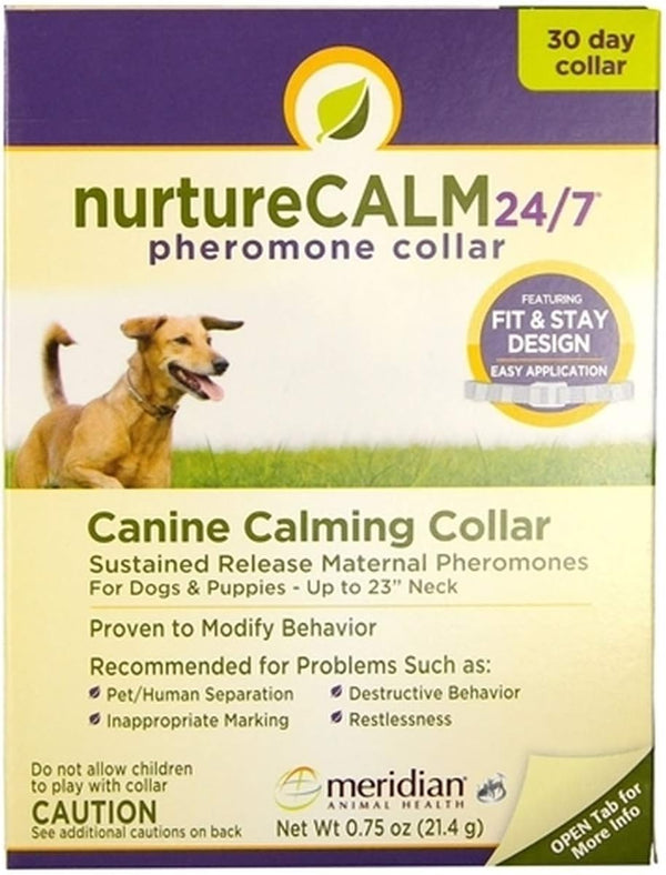 Nurturecalm 24/7 Canine Calming Pheromone Collar, Up to 23" Neck