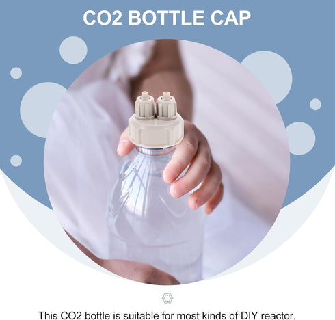 BESPORTBLE 2Pcs DIY Quick Bottle Cap Air Diffuser Generator Parts, Multitools Aquarium Accessories for Fish Tank
