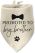 Luptiteuy Promoted to Big Brother Baby Announcement Dog Bandana Gender Reveal Gift Pregnancy