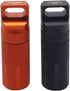 HRX Package Outdoor Waterproof EDC Survival Container Capsule, Airtight Aluminum Pill Bottle (2PCS)