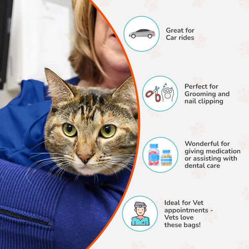 Cozy Comfort Carrier - Small Cobalt Blue Cat Carrier, Soft for Grooming, Vet Visits, and Travel