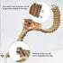 Hamiledyi Wooden Bridge for Hamster, Bendy Climbing Ladder, Long Suspension Bridge, Chew Toys for Small Pets
