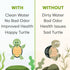 Turtle Tank Filter Cartridges, Pack of 4, Medium, Double-Sided with Activated Carbon for Crystal Clear Water
