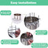 Dog Crate Water Bowl - Durable Anti-Spill Stainless Steel Bowl for Cage Kennel Crate, Hanging with Clamp Holder