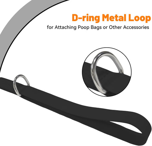 Waterproof Dog Leash, 5/6 FT Durable Odor-Proof Leashes with Strong Metal Hooks for Small, Medium, or Large Dogs