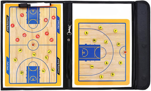 Pure Vie Portable Basketball Coaching Board - Tactical Clipboard with Player Markers, Erase Pen for Coaches