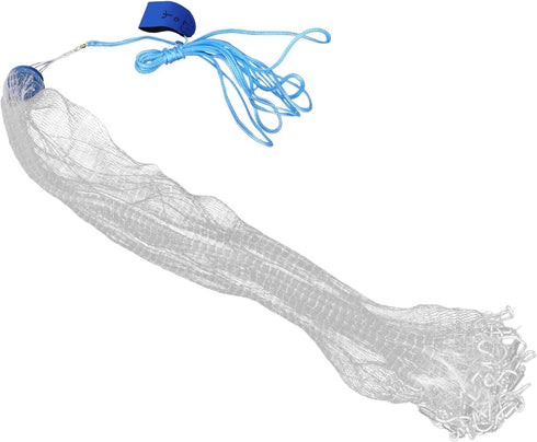 RUNROTOO Hand Throw Cast Net Fishing Gear with Weighted Steel Sinkers 1.2m Monofilament