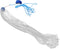 RUNROTOO Hand Throw Cast Net Fishing Gear with Weighted Steel Sinkers 1.2m Monofilament