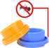 2pcs Dog Bowls Pet Cat Puppy Food Bowls Plastic Round No Spill Water Food Feeder Dish Colorful Feeding Eating Bowls