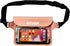 Waterproof Waist Pouch Dry Belt Bag Fanny Pack, Keep Your Key Fob Wallet Kindle Phone Dry for Swim Surf Snorkel (Pink)