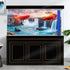 Natural Landscape Waterfall Aquarium Background 48X24IN, Art Natural Theme Fish Tank Background with 8 EVA Double-Sided
