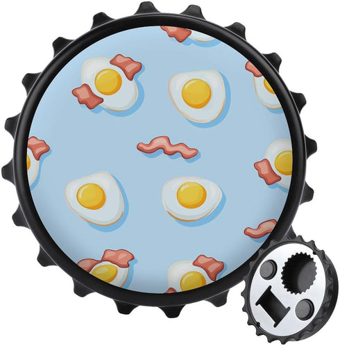 Generic Fried Eggs and Bacon 2 in 1 Beer Bottle Opener Wall Mount