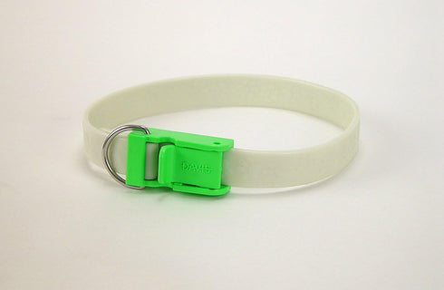 Davis FurEver Brite Glow in The Dark Pet Safety Collar, Green, Small to Medium