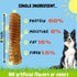 6 Inch (6 Pack) 100% BULLYSTICKS & MORE Beef Trachea | Grass Fed | Long Lasting Dog Chews | Parents Choice Treats