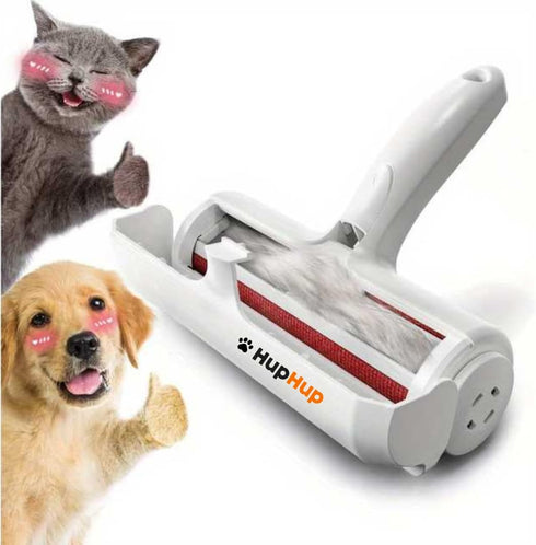 Roller Pet Hair Remover and Reusable Lint Roller - Hup Hup Cat and Dog Hair Remover for Multi-Surface Fur Removal
