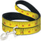 Dog Leash Measuring Tape, Yellow Black Red, 6 Feet Long, 1.0 Inch Wide