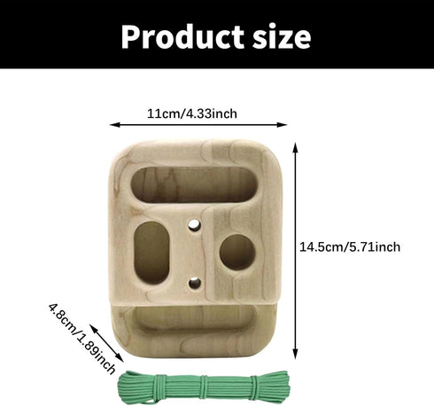 Ywmsfl Pocket Small Wood Hangs Board Forearm Exerciser Portable Climbing Training Finger Grip Strengthener Enduring