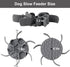 Dog Slow Feeder Bowls, Silicone Spiral Insert to Slow Down Eating for Large Medium Small Breed Dogs, Grey