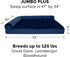 Furhaven Replacement Dog Bed Cover - Plush & Velvet L Shaped Chaise, Machine Washable, Deep Sapphire, Jumbo Plus