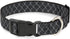 Buckle-Down Plastic Clip Collar, Chain Link Fence Grays, 1/2" Wide, Fits 8-12" Neck, Medium