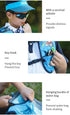 Kids Hydration Backpack with 250mL Water Bladder, Lightweight Pack Vest for Hiking, Camping, Cycling