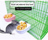 Small Animals Bowl, Detachable Ceramic Feeder for Water & Food, Supplies for Rabbit, Parrot, Hamster, White