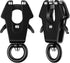 2 Pcs Frog Clip Black Dog Leash Clasp - Heavy Duty Quick Release Dog Chain Buckle for Pet Supplies