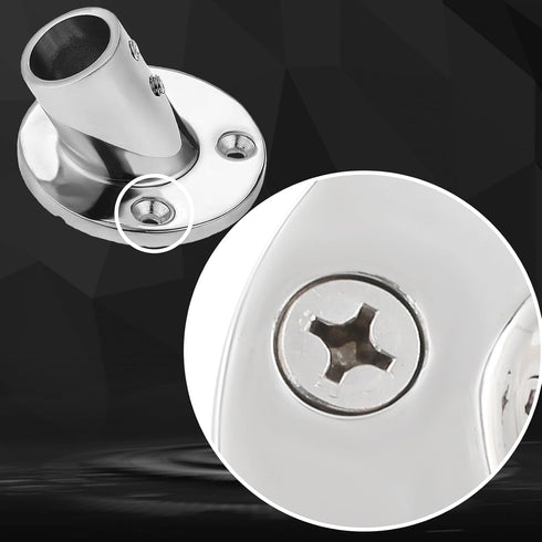 Stainless Steel Boat Rail Fittings, 60/90 Degree Marine Grade Handrail Base for 7/8 or 1 inch Tube