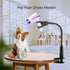 Dog Hair Dryer Stand - Pet Grooming Table Holder, 360 Degrees Rotatable Lazy Hair Dryer Stand with Adjustable Clamp