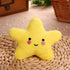 1Pc Yellow Star Plush Dog Toy, Small Medium Puppy Squeaky Bite Playing Starfish Toy