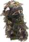 Ghillie Camouflage Leafy Hat, Camo 3D Leaf Face Mask, Full Coverage Breathable Hunting Accessories