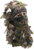 Ghillie Camouflage Leafy Hat, Camo 3D Leaf Face Mask, Full Coverage Breathable Hunting Accessories