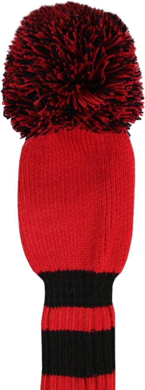 Scott Edward Golf Club Head Covers Set of 4 - Double-Layered Knitted with Rotatable Number Tags