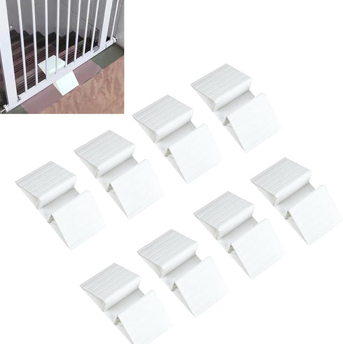 8 PCS Plastic Triangle Support Feet for Pet Gate, Reinforcement Fitting for Free Standing Dog Panel Fence