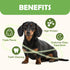 MON2SUN 5 Inch 21.16 Oz (30 Count-Pack 1) Dog Treats, Triple Flavor Chicken Liver Duck and Chicken Wrapped Rawhide
