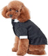 GabeFish Pets Wedding Jackets Suit for Dogs with Bow Tie, Black Tuxedo, Small