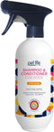 Dog Shampoo and Conditioner Foaming 2-in-1 Spray, Plant-Based Vanilla Ginger Scent, 16 Ounce