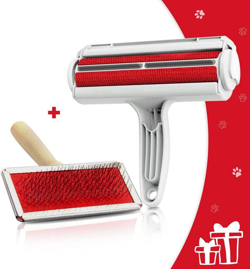 Pet Fur Remover Roller with Gift Fur Brush for Grooming
