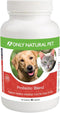 Only Natural Pet Probiotic Dog and Cat Supplement, Digestive & Intestinal Tract Health, 90 Capsules