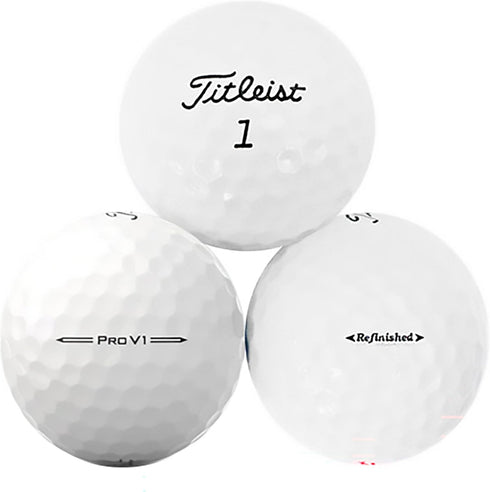 V1 2023 12 Pack Titleist Pro Model Refinished Golf Balls Tour-Level Distance, Soft Feel, and Control Premium Refinished