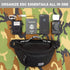 Rough Enough Black Cordura Mens Fanny Pack, Tactical Crossbody Waist Pack for Hiking and Fishing