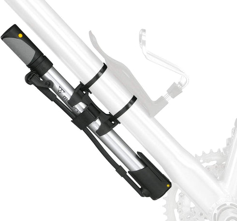Topeak Mountain Morph Bike Pump - Silver/Black, 35 x 5.8 x 3 cm